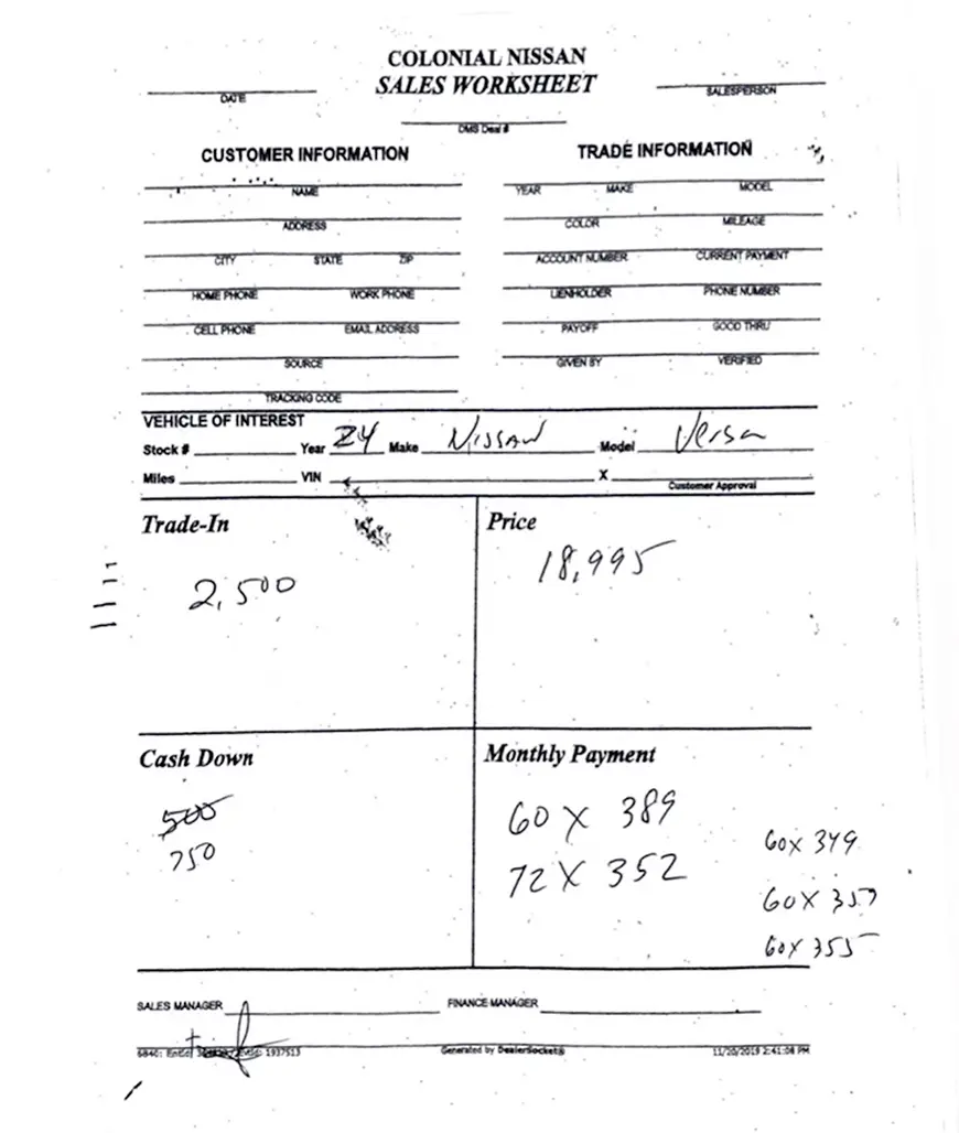 Car buyers order process 1