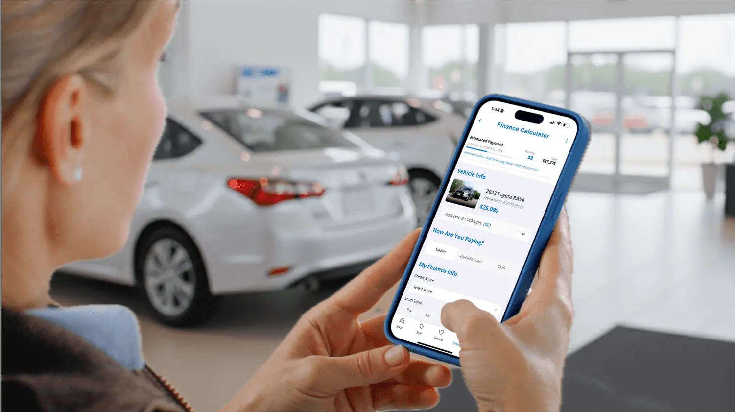 CarGurus finance calculator in action